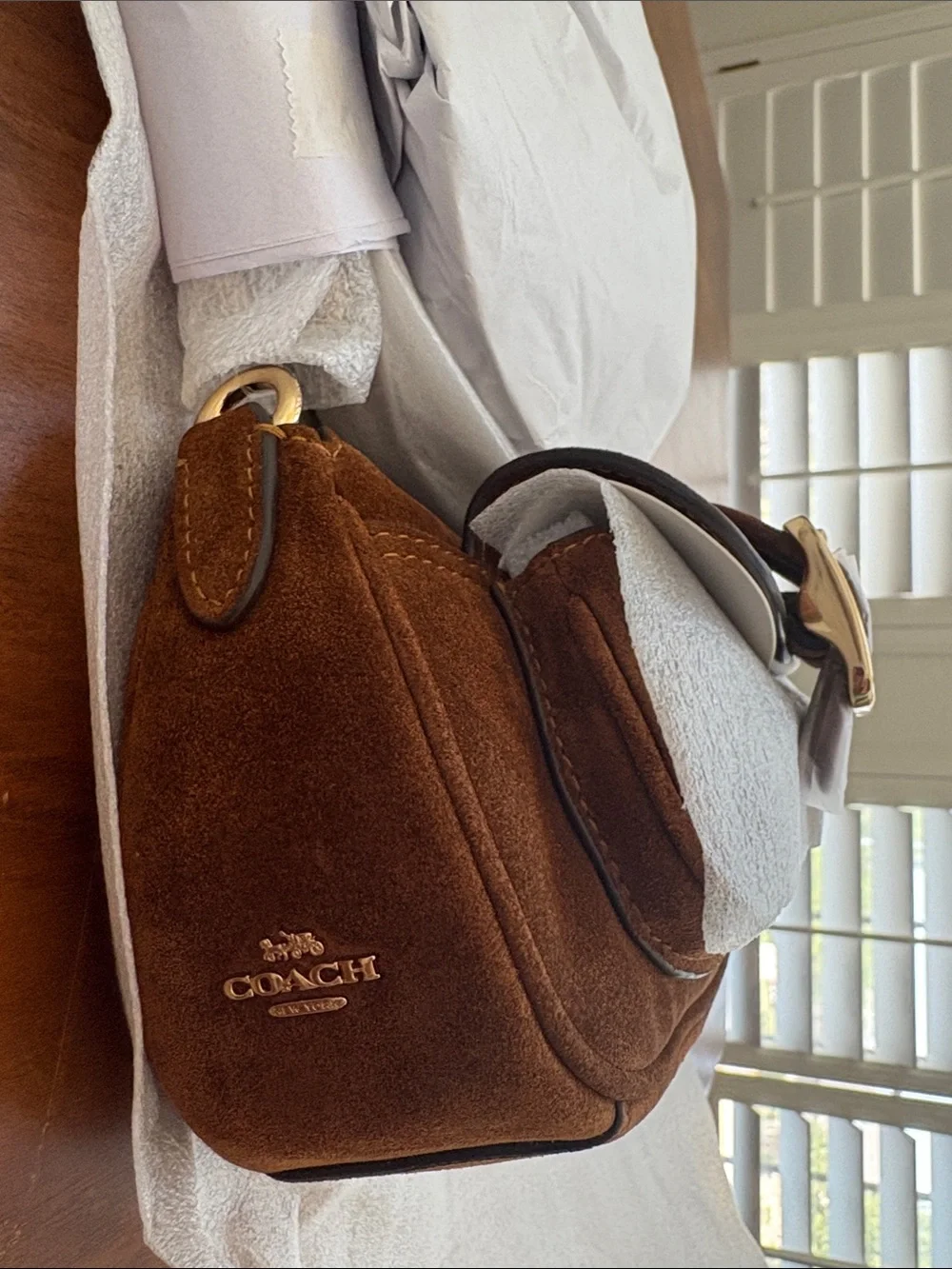 NEW! Coach Ashton Suede Mini Shoulder Bag Crossbody Purse
